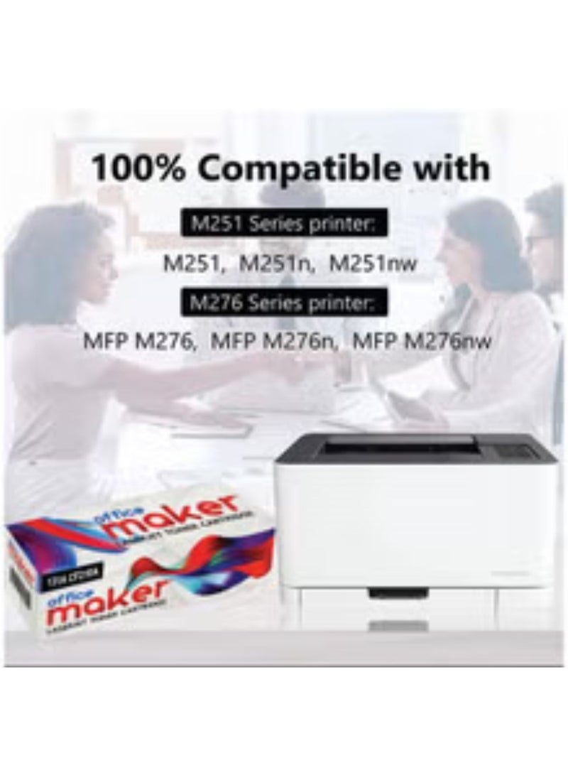 Office Maker CF210A (4 Piece) Compatible Toner Full Set Multicolour - Image 2