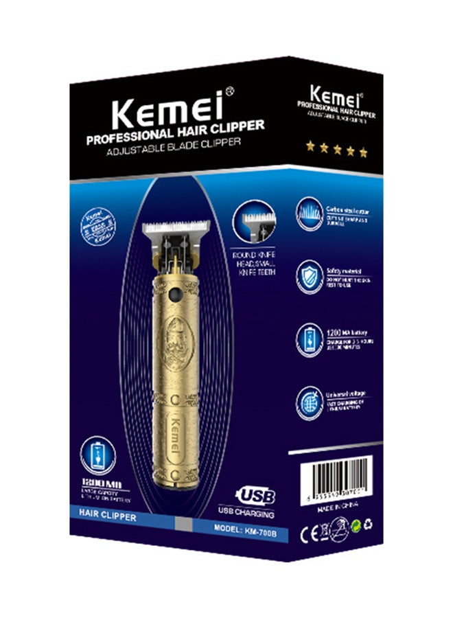 Kemei Professional Hair Clipper With Swift Scissor Set Gold 380grams - Image 3