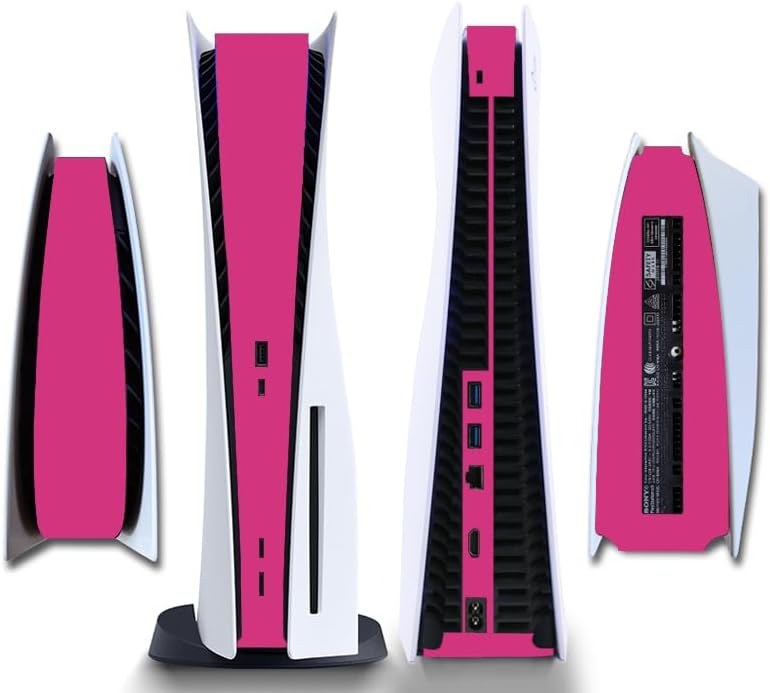 IFEEHE Side Protective Film Sticker PS5 Disk Edition Skin Sticker Decal Cover for PS5 Console (Rose Pink) - Image 2