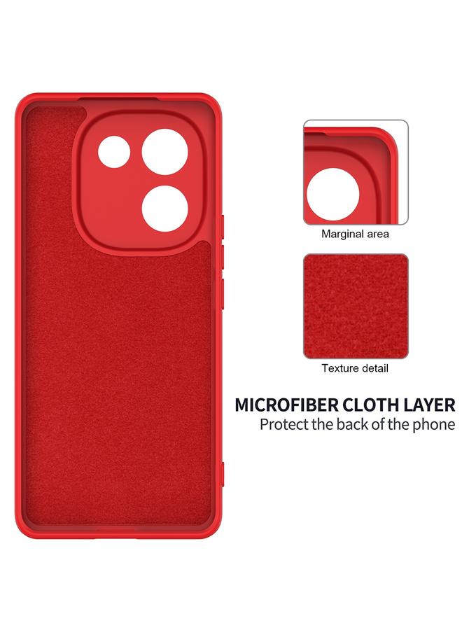 إيروريكس جراب لهاتف vivo iQOO Z9s Pro / T3 Pro مصنوع من السيليكون السائل بلون سادة ومقاوم للسقوط وتغطية كاملة - Image 5