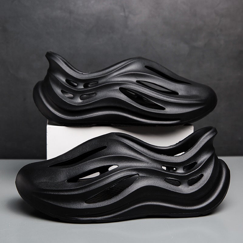 Coconut Hole Shoes Summer Thick-Soled Baotou Breathable Sandals Excrement Outdoor Non-Slip Beach Men'S Shoes - Image 2