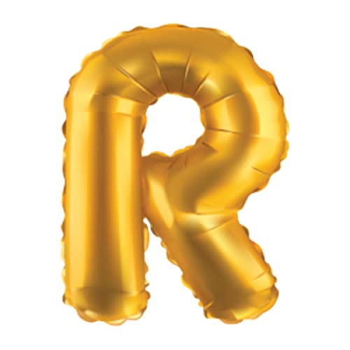 JUST PARTY Gold Letters Alphabets Foil Balloons for Birthday/Anniversary/Bachelorette/Wedding/Farewell & Other Ocassions, Make Your Own Custom Phrase - Image 1