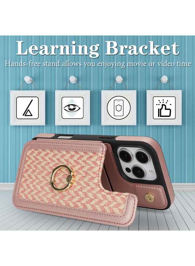 S-TOP Case For iPhone 16 Pro Max Double Bckle Card Slot Full Coverage Phone Case with Cross-body Strap - Image 5