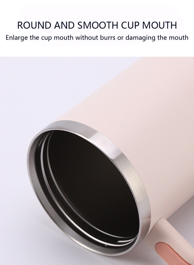 جيوان الفولاذ المقاوم للصدأ فراغ مزدوج كأس الماء الساخن ، مع مقبض غطاء القش ، يمكن أن تجعل المشروبات المبردة 24 ساعة غسالة صحون آمنة 1200 مل الأزرق - Image 4