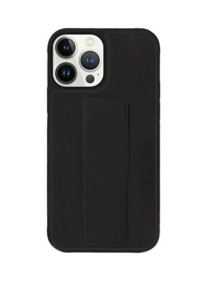 ACLIX iPhone 14 Pro Max Case with Hand Grip Foldable Magnetic Kickstand Wrist Strap Finger Grip Cover 6.7 inch Black - Image 2