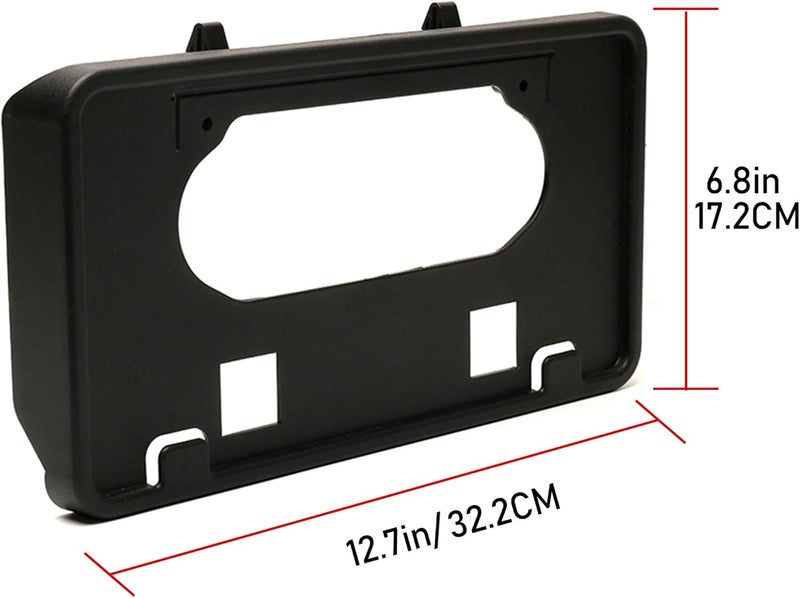 ASOOLL License Plate Bracket for Ford F150 (2009-2014) - Black Bumper Mounting - Image 2