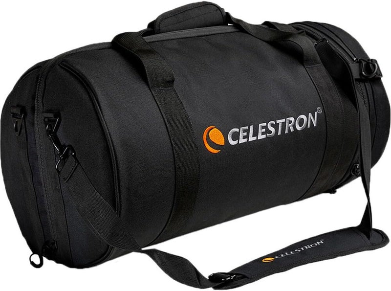 Celestron حقيبة تلسكوب 94026 لعدسات شميت كاسرين وEdgeHD بحجم 8 بوصات – حقيبة حمل مقاومة للماء ومتينة مع جدران واقية، جيب ملحقات وحزام مبطن، باللون الأسود - Image 1
