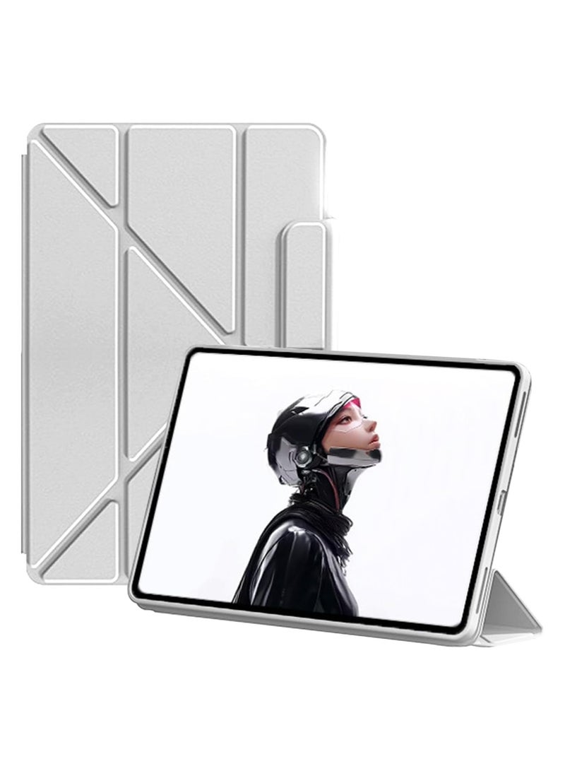 Protective Case Compatible with ZTE Nubia Red Magic Gaming Pad 3 Pro 9.06-inch (2025), Flip-Style Scratch-Resistant Cover with Buckle, Y-Shaped Foldable Multi-Angle Stand, Auto Wake/Sleep