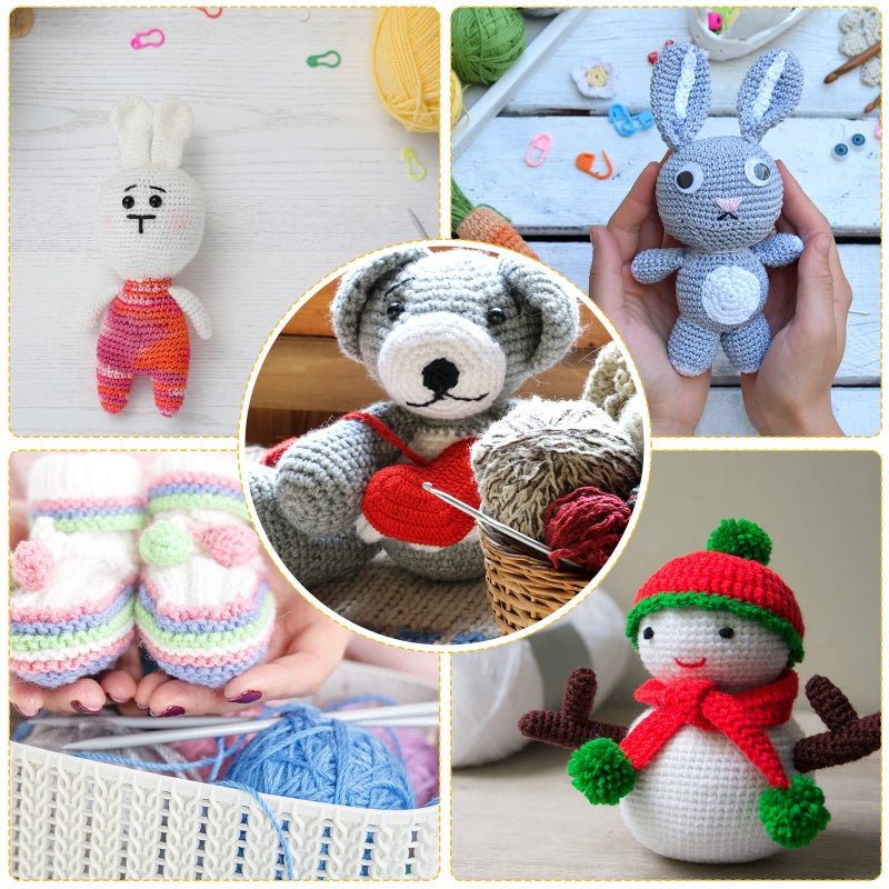 Timtin 66 Rolls Yarn Bulk for Knitting Assorted Colors Crochet Yarn Multipack 2887 Yards Knitting Acrylic Thread Mini Soft Cord Bundle Cord Skeins for Hand Weaving Craft Project Beginner Kit - Image 5