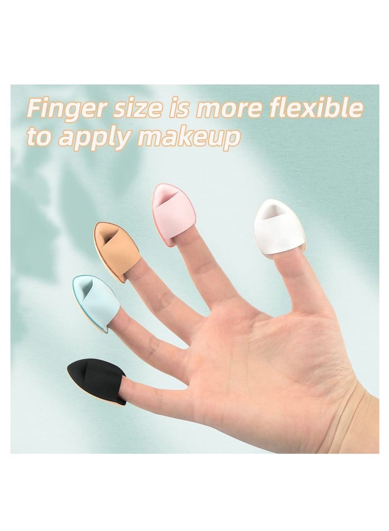 12 Pieces Finger Puff Mini Makeup Puff - Suitable For Foundation Concealer Eye Shadow Beauty Makeup Tools - Image 5