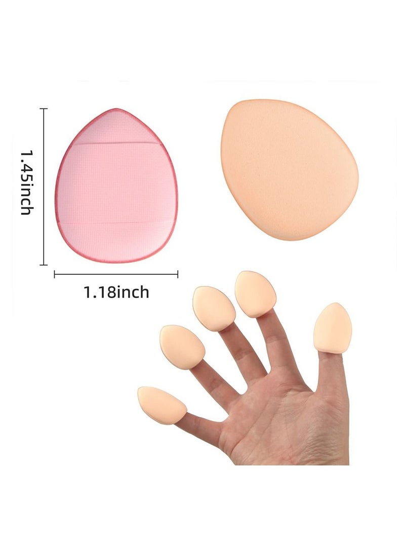 12 Pieces Finger Puff Mini Makeup Puff - Suitable For Foundation Concealer Eye Shadow Beauty Makeup Tools - Image 4