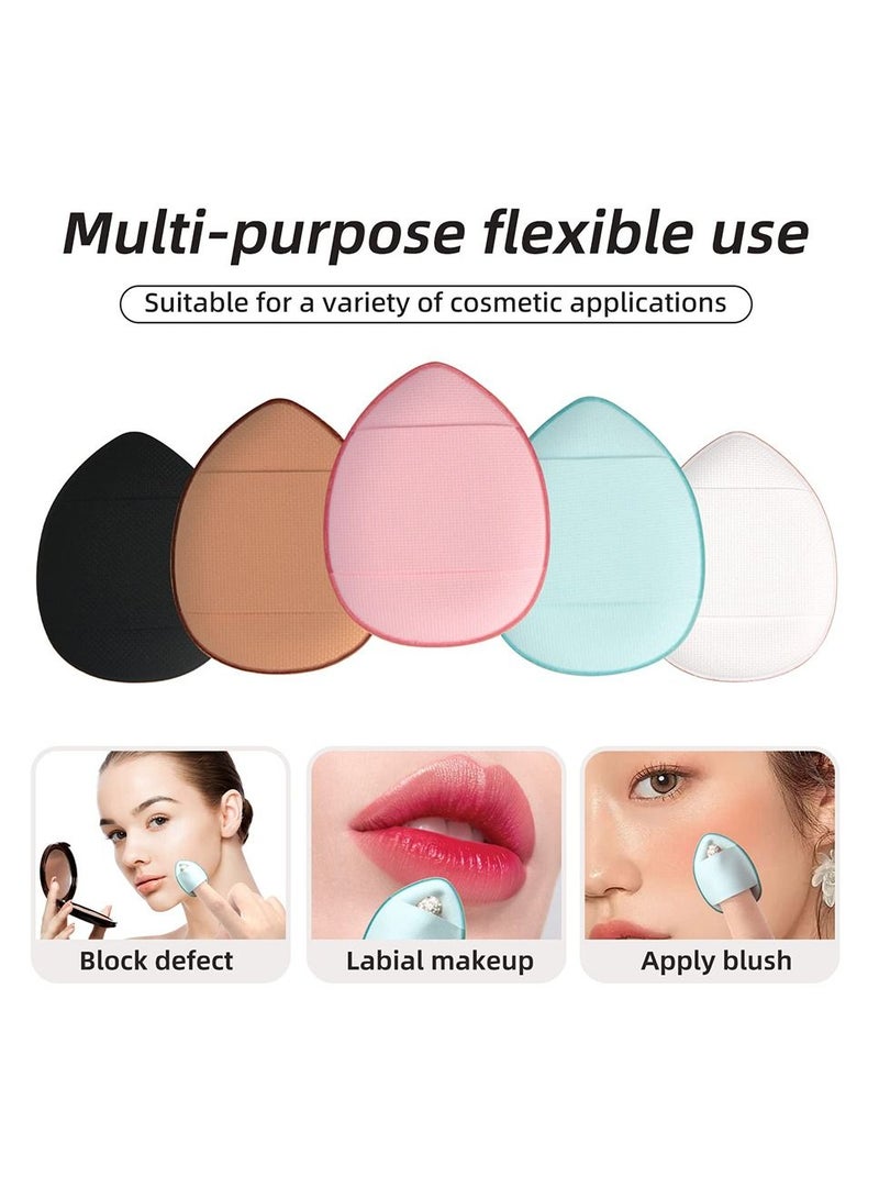 12 Pieces Finger Puff Mini Makeup Puff - Suitable For Foundation Concealer Eye Shadow Beauty Makeup Tools - Image 2