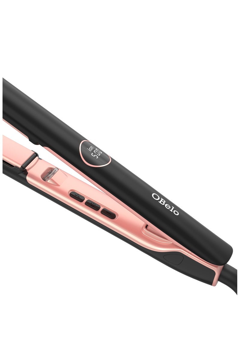 OBelo Professional Ceramic Hair Device 2 in 1 Equipped with Ionic Technology to Reduce Frizz and Protect Hair and Deliver Salon Results at Home - Image 4