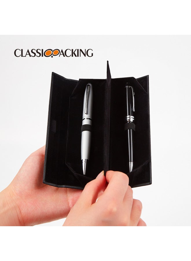 classicpacking Custom Business Solid Color Two Pvc Pen Box Drawing Material Pen Box Can Be Plus Logo - Image 2