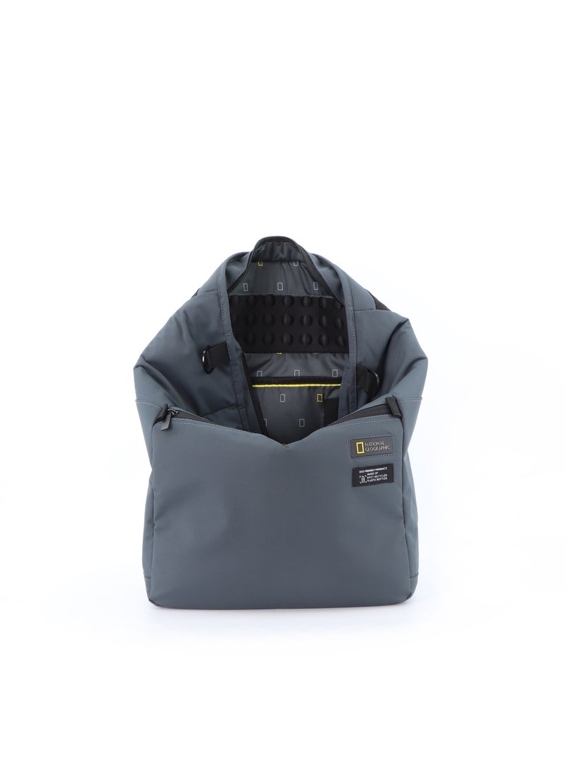 NATIONAL GEOGRAPHIC - National Geographic Mutation 3-Way Computer Shopper Bag Grey, Shockproof Adjustable Durable Compact Backpack For Men And Women - Image 1