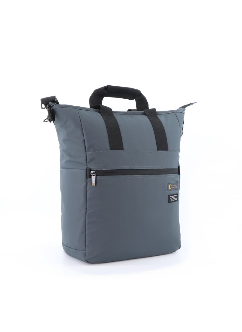 NATIONAL GEOGRAPHIC - National Geographic Mutation 3-Way Computer Shopper Bag Grey, Shockproof Adjustable Durable Compact Backpack For Men And Women - Image 1