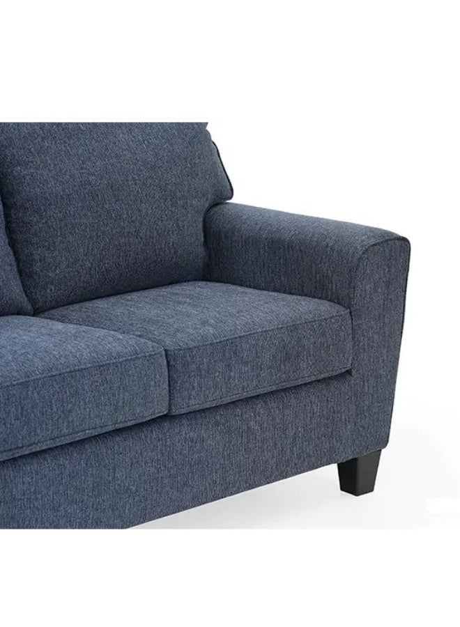 ROYALOAK Royaloak Latina Italian Fabric Three Seater Sofa | Thick Back Cushions | Square Armrest With Rounded Corners | Loose Seat Cushions | Foam and Poly Fiber-Wrapped Cushions | Corner Blocked Frame - Image 5