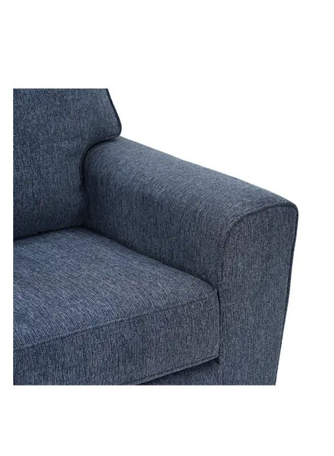 ROYALOAK Royaloak Latina Italian Fabric Three Seater Sofa | Thick Back Cushions | Square Armrest With Rounded Corners | Loose Seat Cushions | Foam and Poly Fiber-Wrapped Cushions | Corner Blocked Frame - Image 4