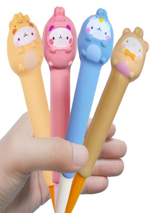 KUNHEHO Easter Baskets Kawaii Squishy Pen 4 Pcs Cute & Fun Pens for Stationary & Cool Pens for Teenage Gifts for Tweens Back to School Supplies - Image 1