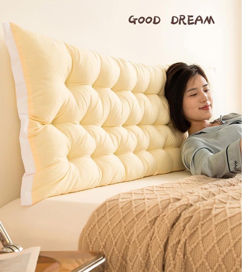 aeTHEric Rectangular Headboard Pillow/Bed Backrest Pillow/Long Support Pillow for Reading,Bed Bolster Lumbar Cushion (100cm x 13cm x 51cm) - Image 5