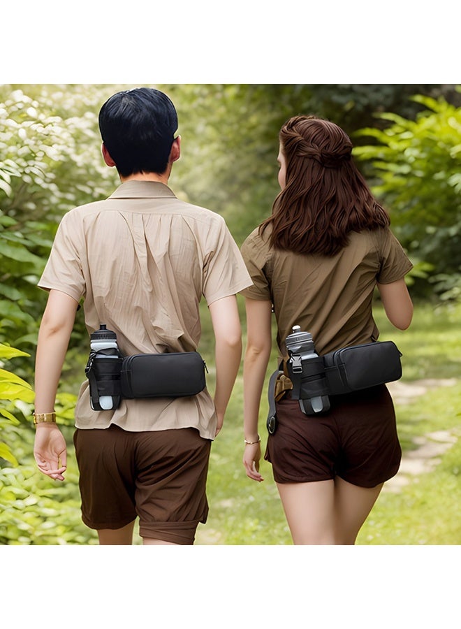 Running sports belt bag, outdoor water bottle belt bag, nylon ultralight running bag, cycling belt bag, wearable mobile phone bag - Image 1