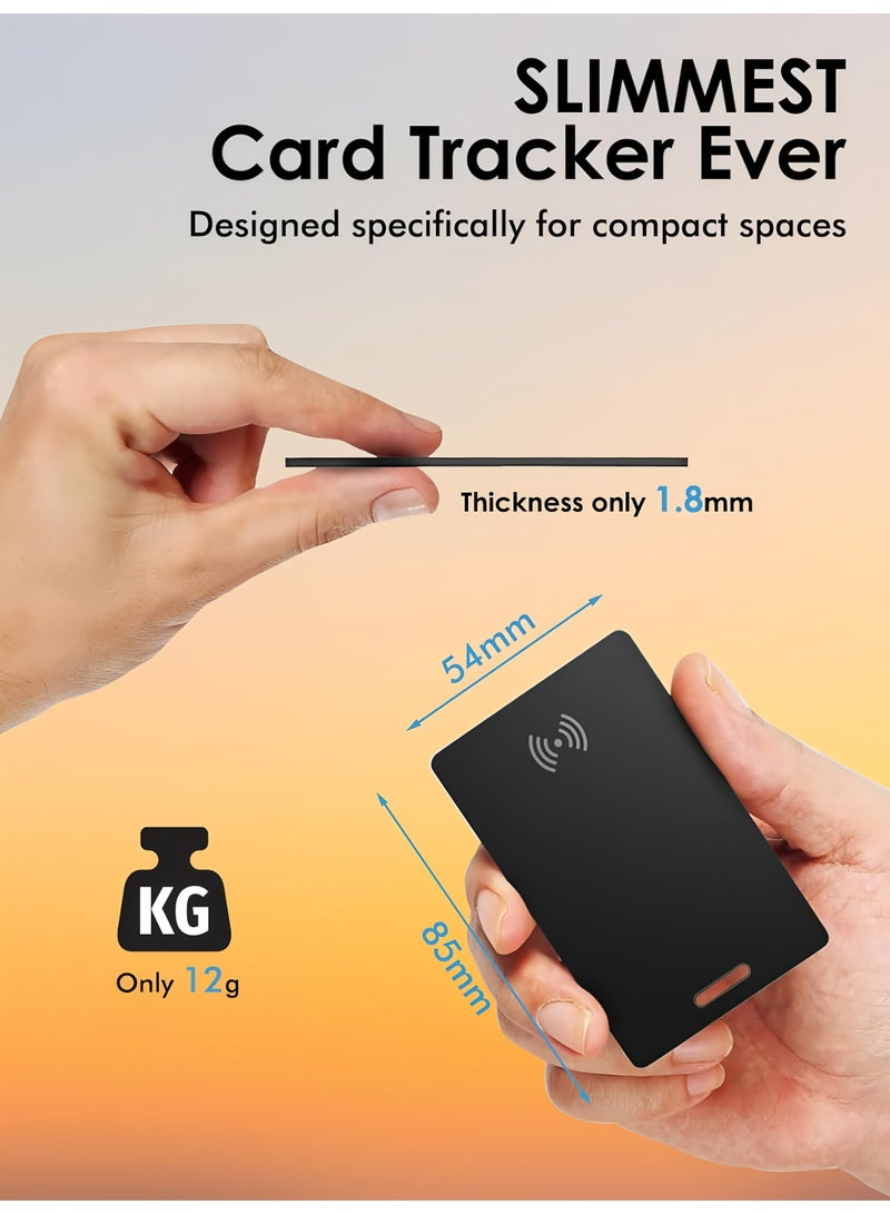 Flyview Android Tracking Card, Bluetooth Tracker for Android. Google Certified Wallet Finder/Item Locator Compatible with Google Find My Device App, Smart Tracking Card for Wallets, Keys, Backpack-Black - Image 5