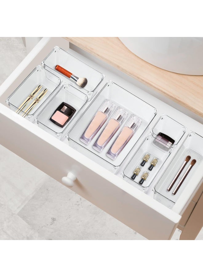 8-piece drawer organizer for organizing spoons and kitchen utensils, or a vanity drawer for organizing makeup and accessories. - Image 2