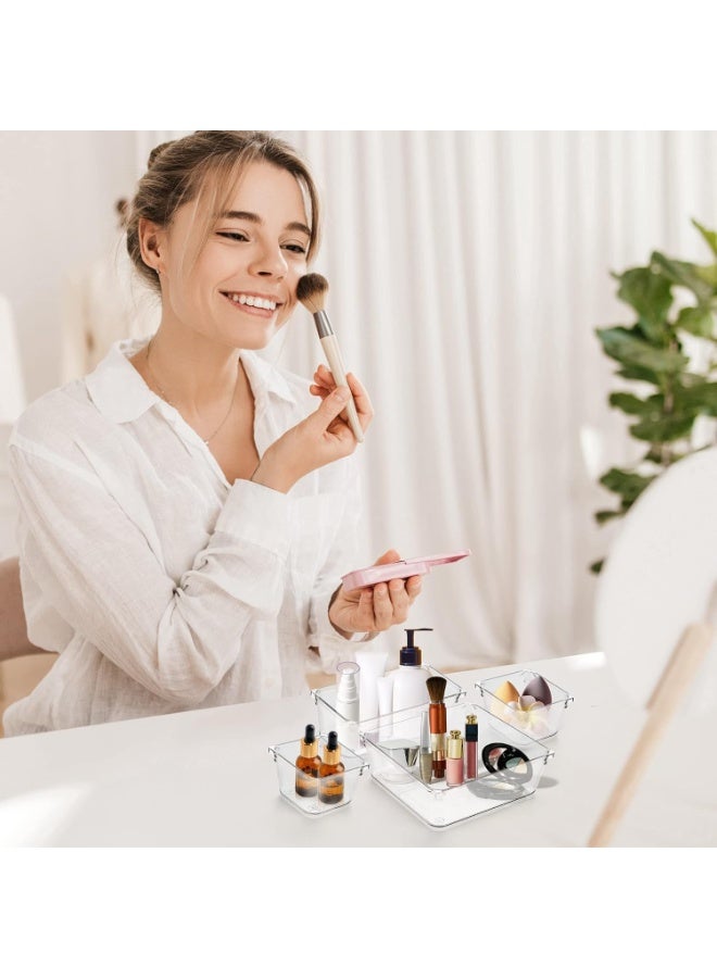 8-piece drawer organizer for organizing spoons and kitchen utensils, or a vanity drawer for organizing makeup and accessories. - Image 5