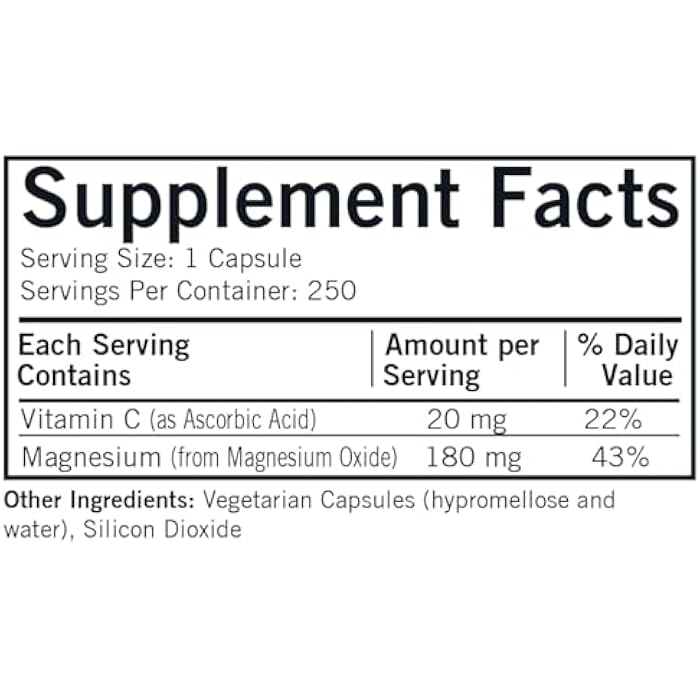 Kirkman Buffered Magnesium Oxide, 180 mg, 250 Capsules, Kirkman Labs - Image 2