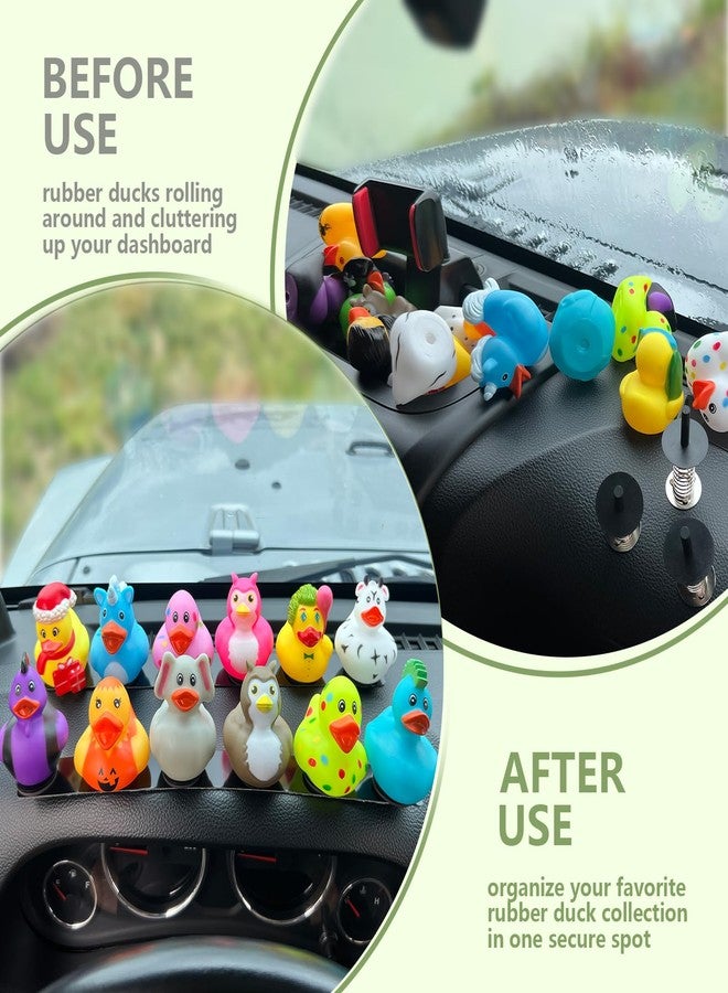 ROMASO Duck Holders,Magnetic Duck Plugs for Jeep Dashboard Duck Display,Holds up to 12 Ducks,Adjustable Duck Mount,Black(Does Not Include Rubber Duck) - Image 4
