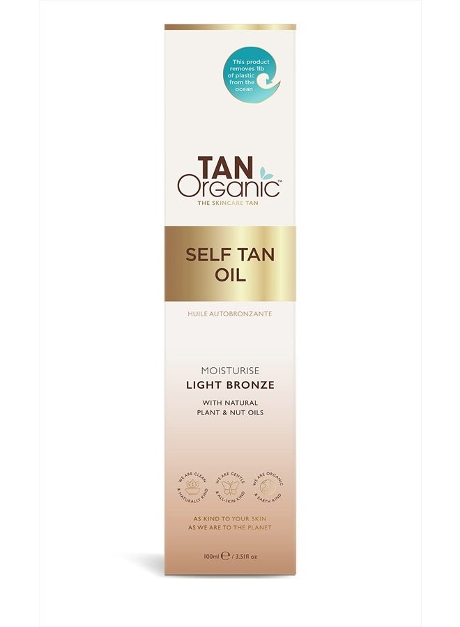 TANORGANIC Certified Organic Natural Vegan Sunless Indoor Tanning Oil Self Tanner by TanOrganic 3.5oz - Image 1