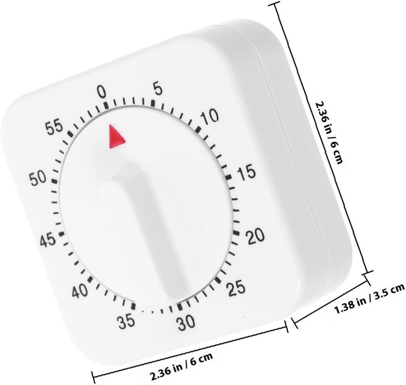 Abaodam Mechanical 60- Timer Loud Alarm Small Portable Manual Cooking Timer Manager for Home Classroom Baking and Restaurant Use - Image 2