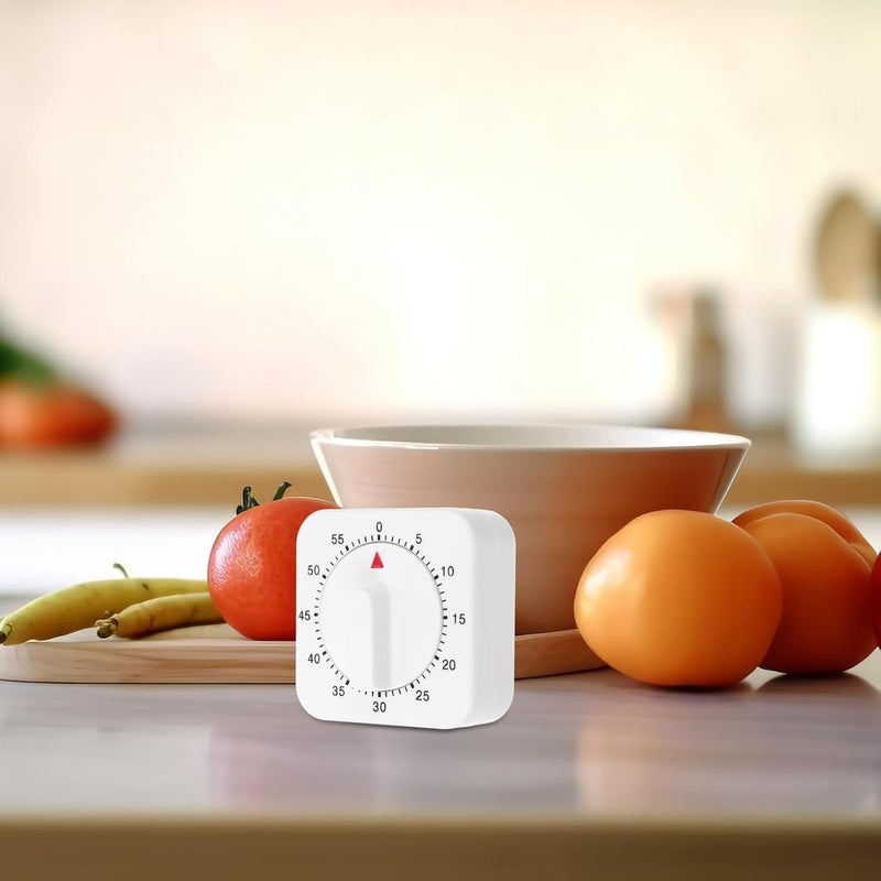 Abaodam Mechanical 60- Timer Loud Alarm Small Portable Manual Cooking Timer Manager for Home Classroom Baking and Restaurant Use - Image 5