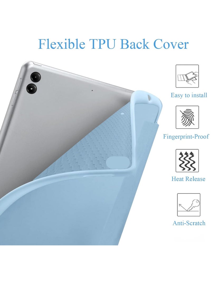 Captaintech Case for Xiaomi Redmi Pad Pro 12.1 inch 2024 Released Soft TPU Matte Back Cover with Pencil Slot Standing Folio Slim Lightweight Shell Protective Smart Cover  - Image 5
