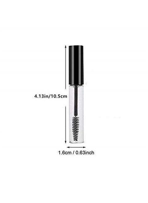 5pcs 10ml Empty Mascara Tube with Eyelash Wand, Eyelash Cream Container Bottle with Funnels Transfer Pipettes