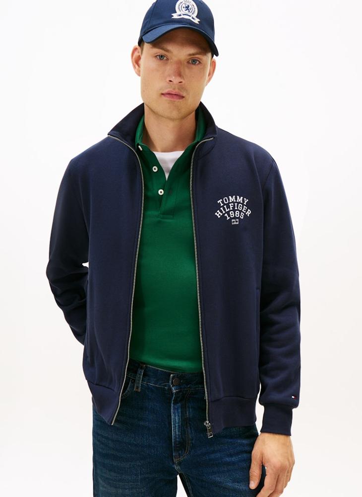 TOMMY HILFIGER Arch Stand Collar Zip Sweatshirt - Image 1