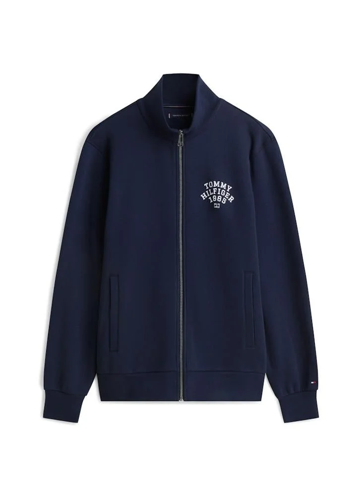 TOMMY HILFIGER  Arch Stand Collar Zip Sweatshirt for Men | Best Price UAE