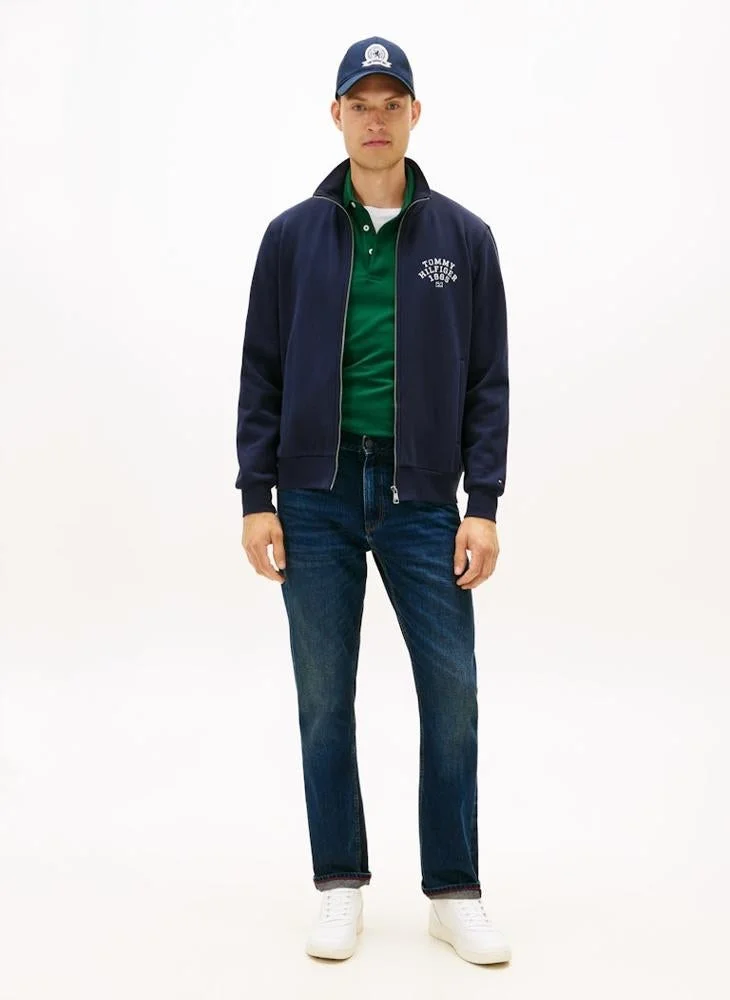 TOMMY HILFIGER  Arch Stand Collar Zip Sweatshirt for Men | Best Price UAE