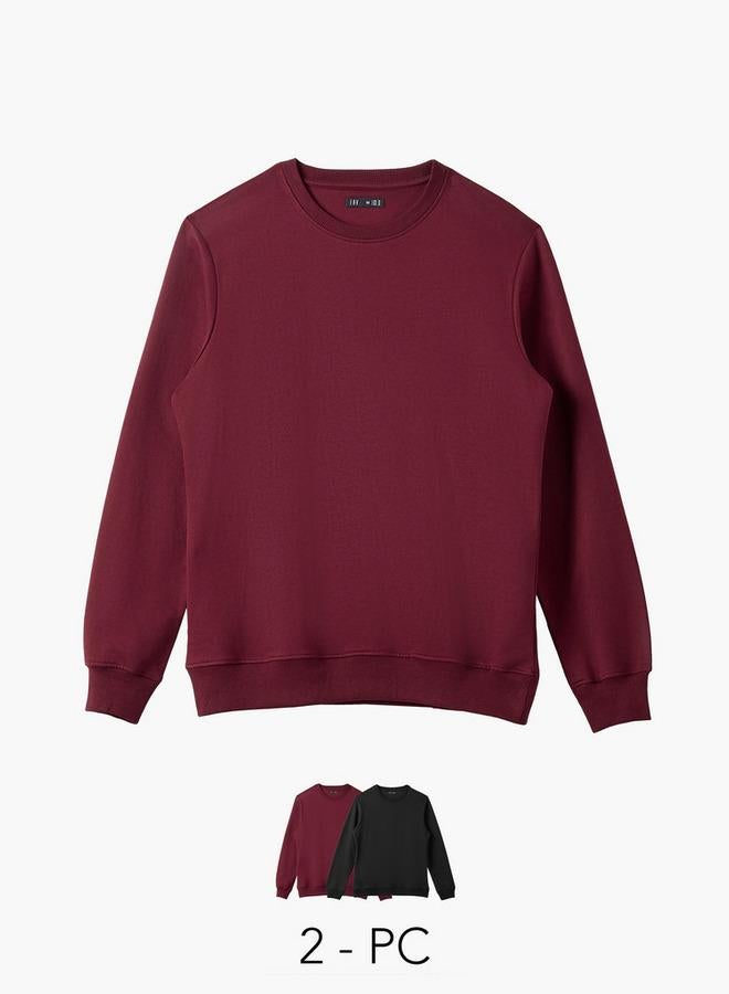 Splash FAV Men Regular Fit Cotton Blend Sweatshirt - Set of 2 - Image 1