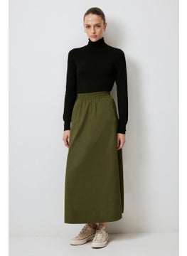 Touche Elastic Waist Gabardine Skirt  - Image 2