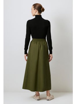 Touche Elastic Waist Gabardine Skirt  - Image 5