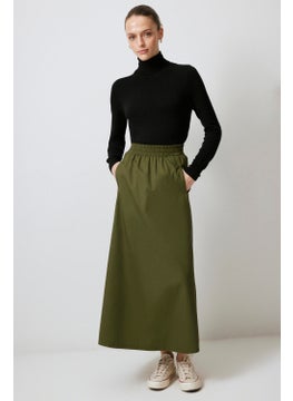 Touche Elastic Waist Gabardine Skirt  - Image 3