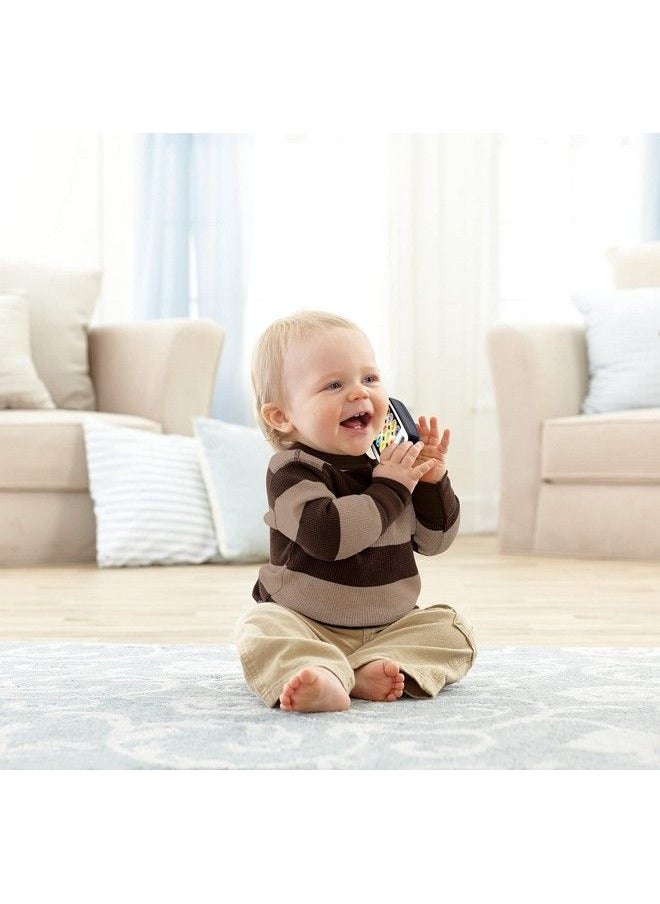 Fisher-Price - Laugh & Learn Smart Phone Gray, Pretend Phone Musical Infant Toy With Lights And Learning Content - Image 1