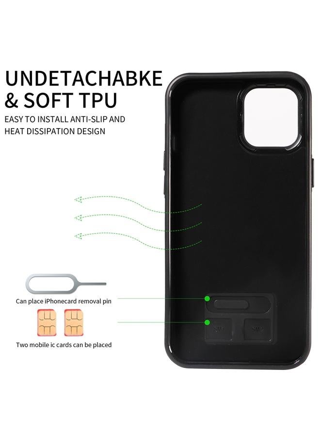 Zaboon Case For iPhone 12 Pro Max Calf Texture Card Slot Ring Holder Phone Case - Image 3