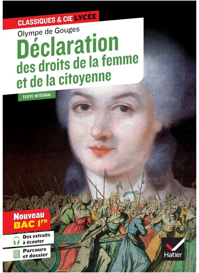 HATIER Déclaration des droits de la femme et de la citoye: suivi du parcours « Écrire et combattre pour l'éga 