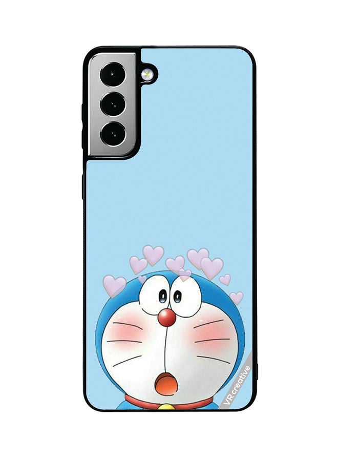 VR CREATIVE Protective Case Cover For Samsung Galaxy S21 FE 5G Doremon Design Multicolour - Image 1