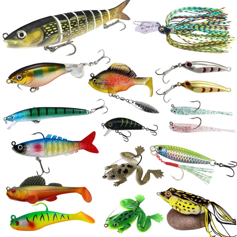 DAMIDEL 600 Pcs/Tackle Box Fishing Kit-Fishing Hooks,Sinkers, Swivels Snaps,Top Water Lure,Spoons,Soft Lures,Jig Heads, Frogs, Minnow, Accessories Equipment- Saltwater Freshwater Bass Bait Gear - Image 3