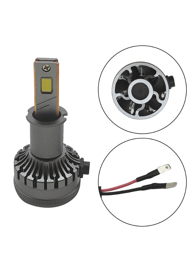 xozgdovg Car LED headlights high brightness H3 high beam spotlight 120W high brightness strong headlight LED bulb car headlights (1 unit/box) - Image 1