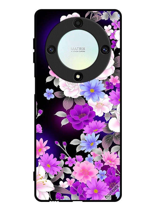 Covernex غطاء حماية لهاتف Honor X9a مزين بالزهور - Image 1