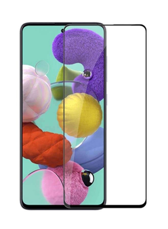 BORTONY Tempered Glass Screen Protector For Samsung Galaxy A51 Clear/Black - Image 1